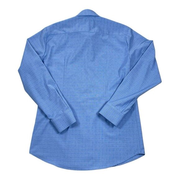 Mizzen & Main Leward Collection Long Sleeve Trim Fit Button Up Sz M Blue - Picture 5 of 5